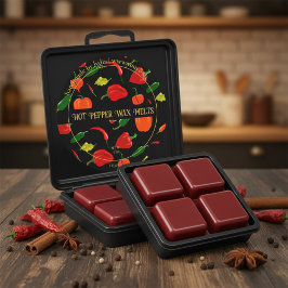 Spicy Warm Scent Handmade Wax Melts ラウンドシール