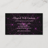 Spider お洒落 Web Pet Shop Bridersサービス 名刺 (裏面)