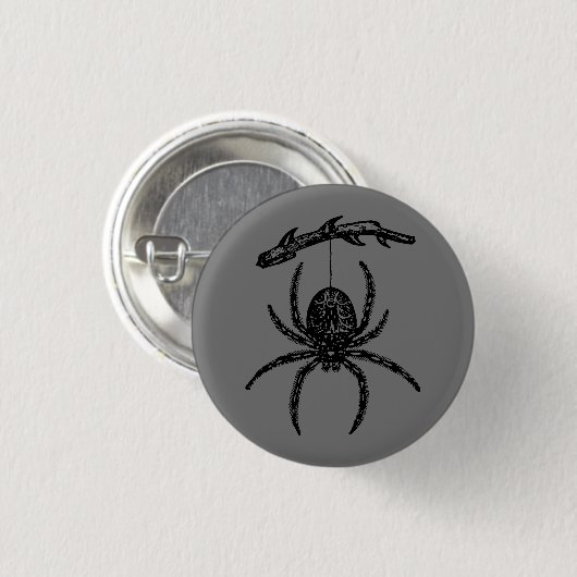 Spider ぶら下がった From Branch 缶バッジ (正面&裏面)