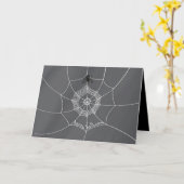 Spider 不気味 WebのSpider カード (黄色い花)