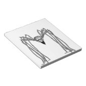 spider:白黒 ノートパッド (アングル)