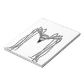 spider:白黒 ノートパッド (回転)