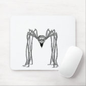 spider：白黒 マウスパッド (マウス)