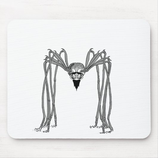 spider：白黒 マウスパッド (正面)