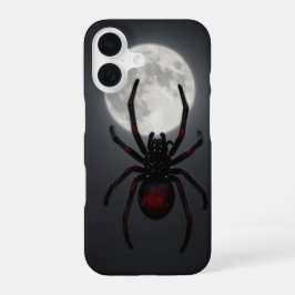 Spider and Full Moon Dark Gothic Case iPhone 16ケース
