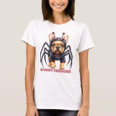 Spider Costume Frenchie Pup Halloween  Tシャツ (正面)