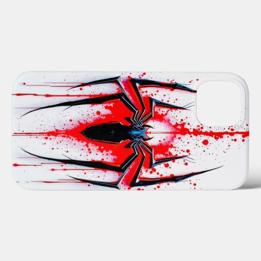 Spider Emblem: Artistic Red Splatter Case Case-Mate iPhoneケース (裏面 (横))