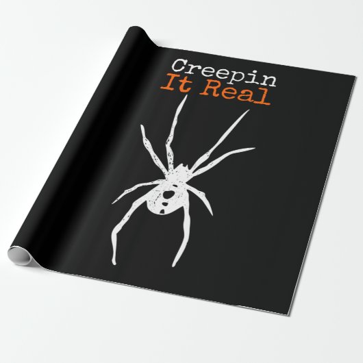 Spider G|面白いハロウィーンの衣装 – クレピ実在ン ラッピングペーパー (アンロールド)