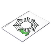 Spider halloween t shirts halloween ノートブック (左側)