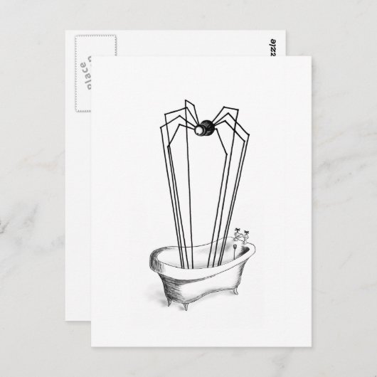 Spider in the Bath ポストカード (正面/裏面)