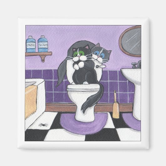 Spider in the Bathroom Magnet マグネット (正面)