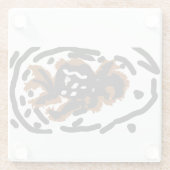 Spider Latte love ガラスコースター (裏面)