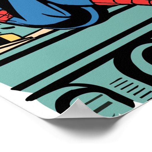 Spider-man auf Dach ポスター (角)