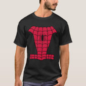 Spider-Man Classic Red Suit Web Symbol Art Tシャツ (正面)