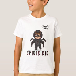 Spider Man Kid Cartoon | Cute Spidey on the Back Tシャツ