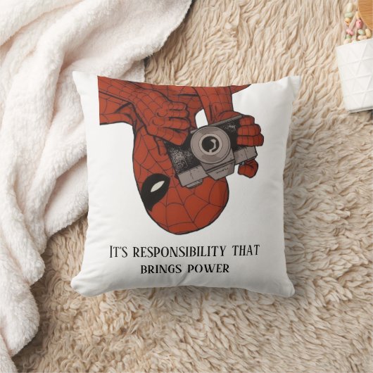 Spider-Man Photo Camera毛布 クッション (ブランケット)