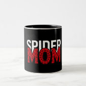 Spider Mom Mug – Superhero Mom Gift, Funny Mom. ツートーンマグカップ (中央)