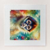 Spider Monkey Harmony 220824AREF117 - Watercolor ジグソーパズル (横)