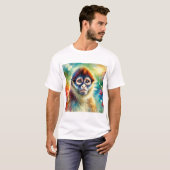 Spider Monkey Harmony 220824AREF117 - Watercolor Tシャツ (正面フル)
