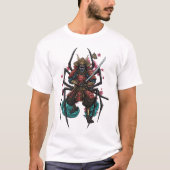 Spider Samurai Warrior t-shirt Tシャツ (正面)