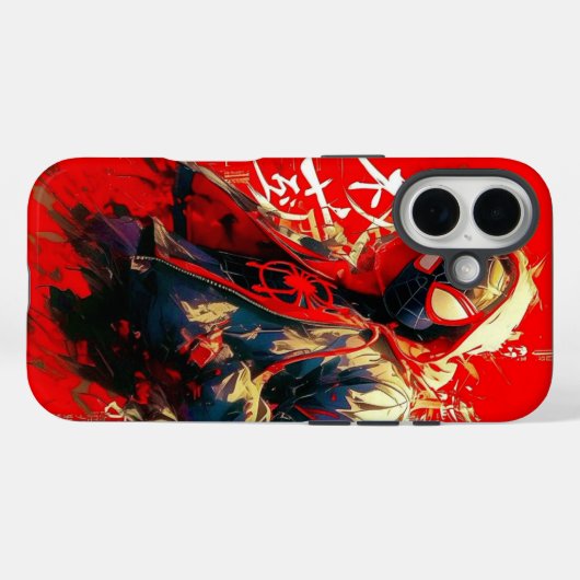 Spider-Verse Artistic Anime iPhone Case Case-Mate iPhoneケース (裏面 (横))