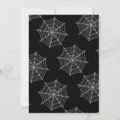 Spider Webハッピーハローウィンフォトカード サンキューカード (裏面)