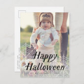 Spider Webハッピーハローウィンフォトカード 案内ポストカード (正面/裏面)