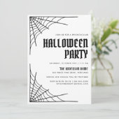 Spider Webモダンハローウィンパーティ 招待状 (スタンド正面)