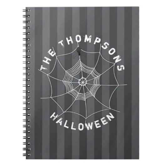 Spider Web不気味のSpider ノートブック (正面)
