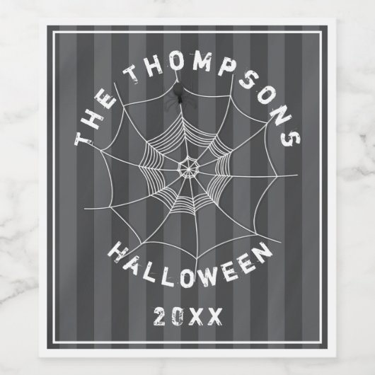 Spider Web不気味のSpider ワインラベル (シングルラベル)