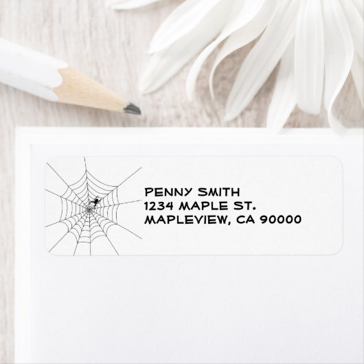 Spider Web住所 シール (インサイチュ)