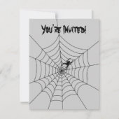 Spider Web招待状- 空白の 招待状 (正面)