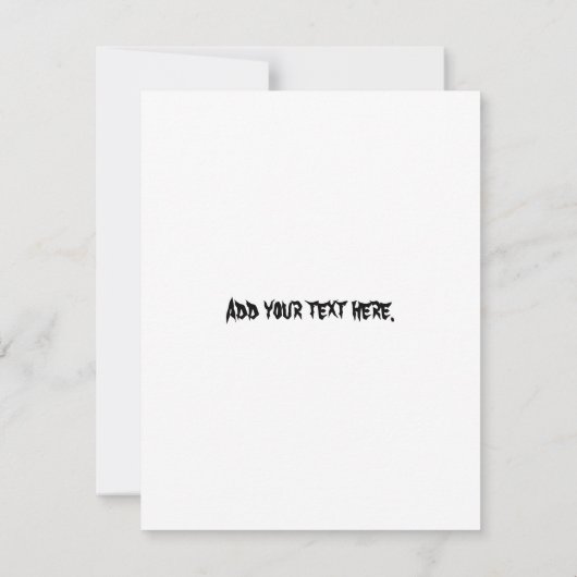 Spider Web招待状- 空白の 招待状 (裏面)