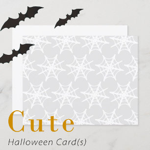 Spider Web空白のプリントハロウィンカード カード