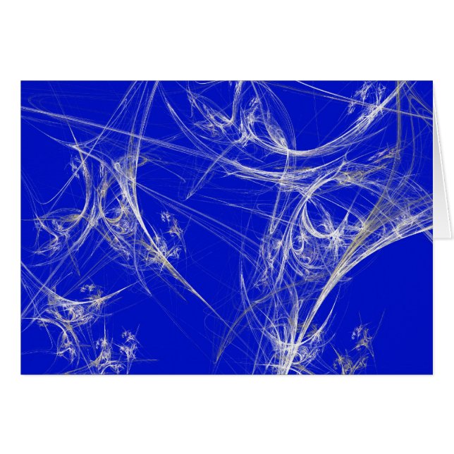 Spider Web空白の背景を持つカード (正面横)