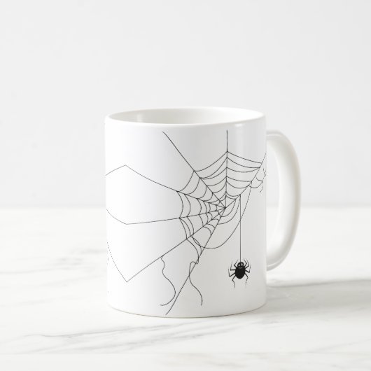 spider web コーヒーマグカップ (正面右)
