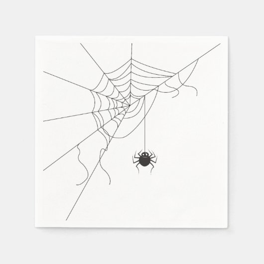 spider web スタンダードカクテルナプキン (正面)