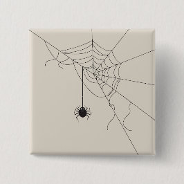 spider web 缶バッジ