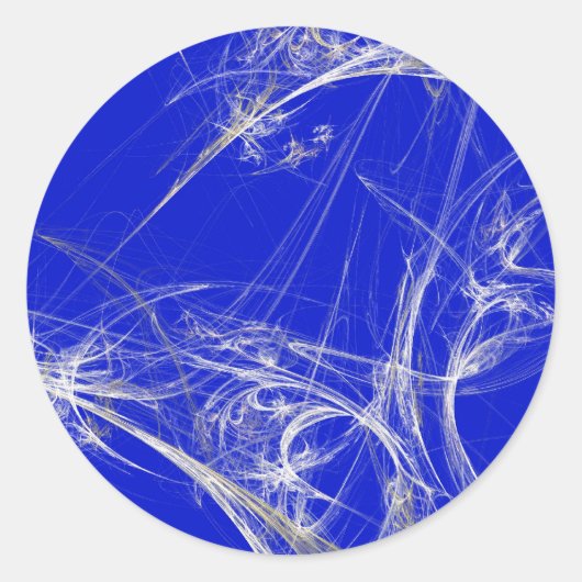 Spider Web Fractal BackgroundRoundステッカー ラウンドシール (正面)
