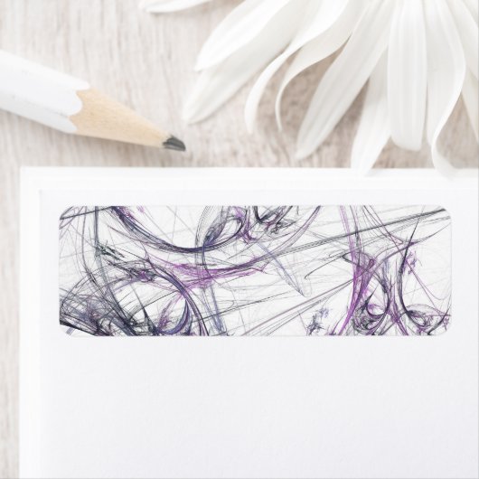 Spider Web Framework背景差出人住所シール ラベル (インサイチュ)