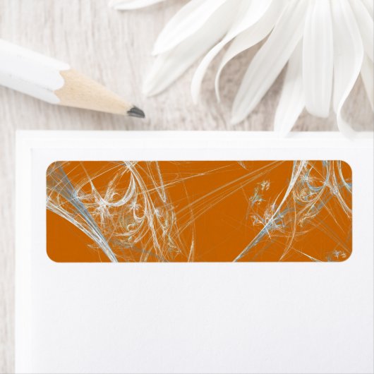 Spider Web Framework背景差出人住所シール ラベル (インサイチュ)