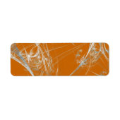 Spider Web Framework背景差出人住所シール ラベル (正面)