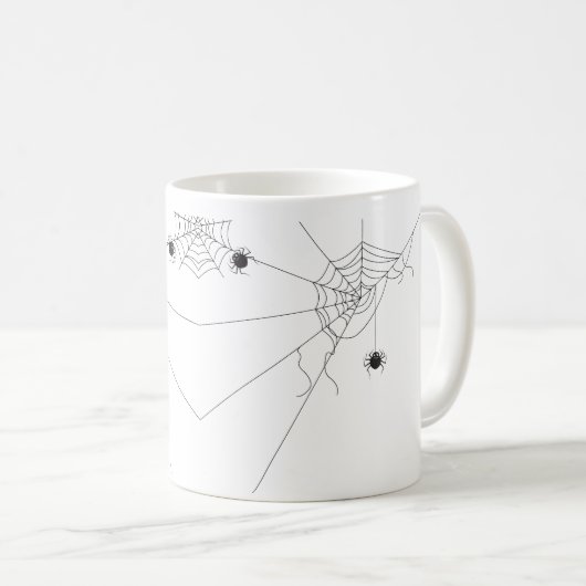 spider web net コーヒーマグカップ (正面右)