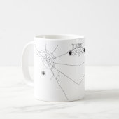 spider web net コーヒーマグカップ (正面左)