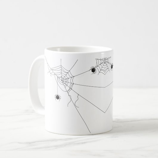 spider web net コーヒーマグカップ (正面左)