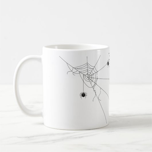 spider web net コーヒーマグカップ (左)
