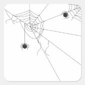 spider web net スクエアシール (正面)