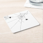 spider web net スクエアペーパーコースター (アングル)