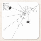 spider web net スクエアペーパーコースター (正面)
