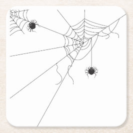 spider web net スクエアペーパーコースター
